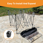 Pop Up Gazebo11'x11', Double Ventilated Roof, Waterproof UV Protected Canopy with Mosquito Netting, Portable Party Tent with Backpack