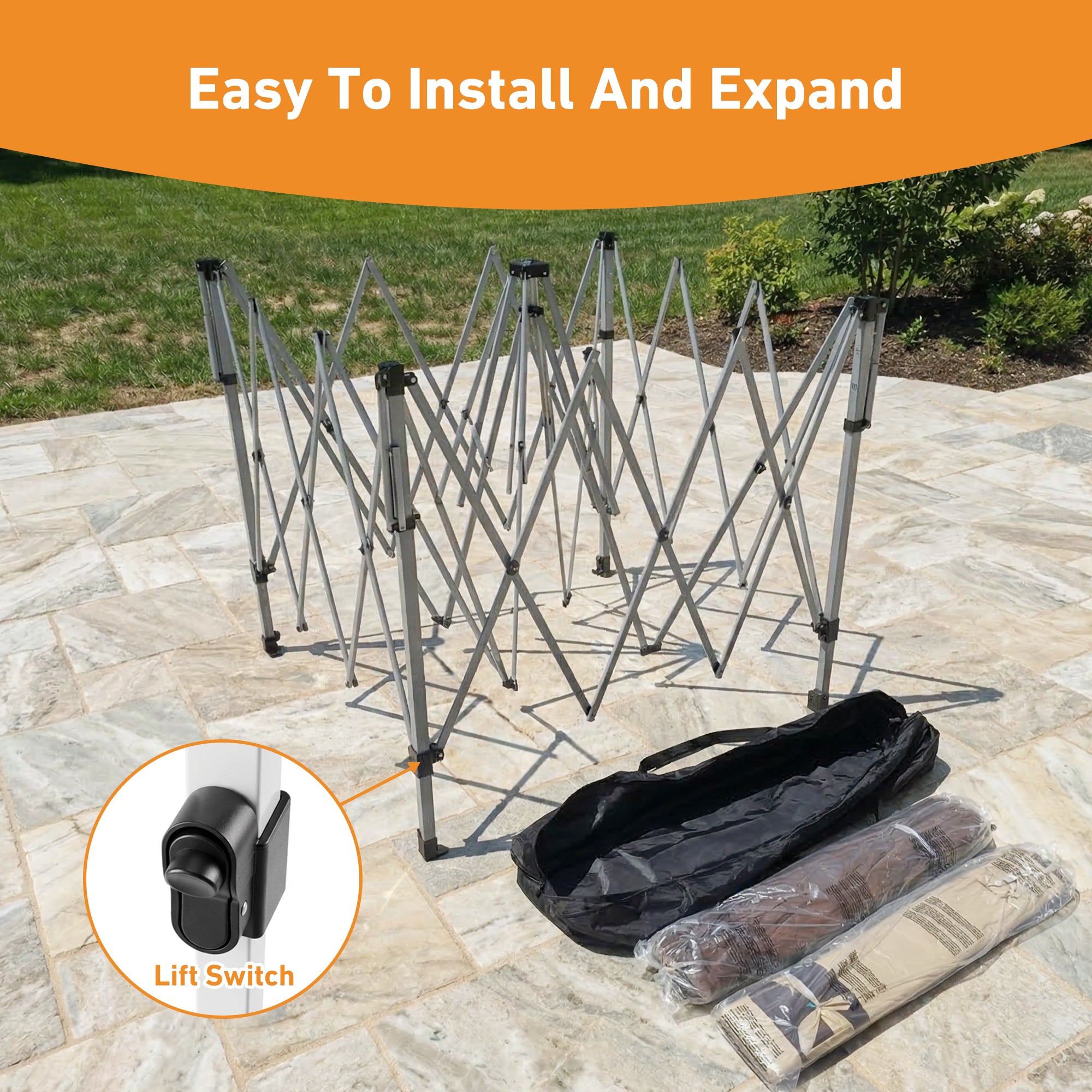 Pop Up Gazebo11'x11', Double Ventilated Roof, Waterproof UV Protected Canopy with Mosquito Netting, Portable Party Tent with Backpack