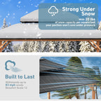 FONA Horizon 12'x14' Hard Top Gazebo W/ Solar LED light