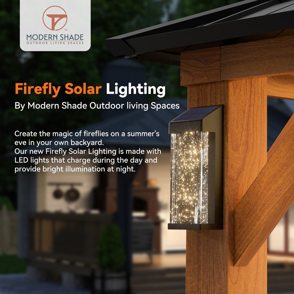 Modern Shade 10'x12' Hard Top Gazebo W/ Solar LED light