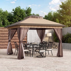 11'x11' Pop-up Gazebo with Mesh Netting