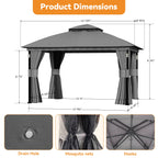 11'x13' Soft Top Gazebo with Bluetooth Speaker