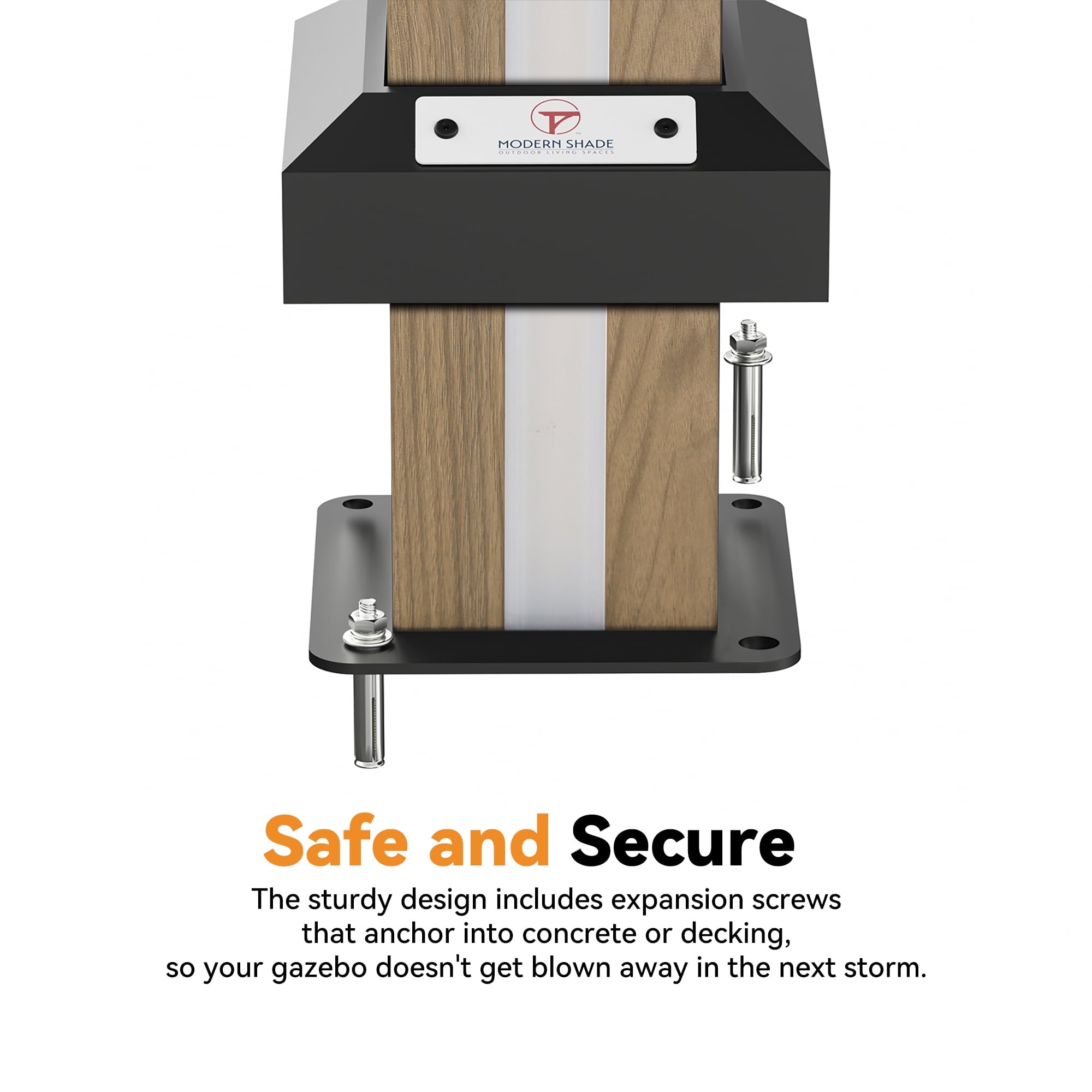 Modern Shade 12' x 14' Hardtop Gazebo with LED Lights, USB Ports, Curtains & Netting for Patio