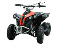 FONA 49CC Kids ATV - 2-Stroke Gas Powered Mini Quad with Front/Rear Disc Brakes, Speed Limiter, Supports 300 LBS