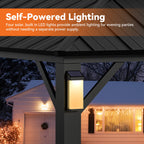 Modren Shade The Horizon 12'x20' Hard Top Gazebo W/ Solar LED light