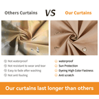Covered Outdoor Universal 12‘x20’ Gazebo Curtain Replacement with 4 Panel Zippered Grey Sidewalls