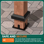 FONA Tranquil Grove Wood Gazebo 12' x 24', Permanent Grill Gazebo with Galvanized Steel Hardtop Roof, Cedar Framed Wooden Pavilion for Garden, Backyard