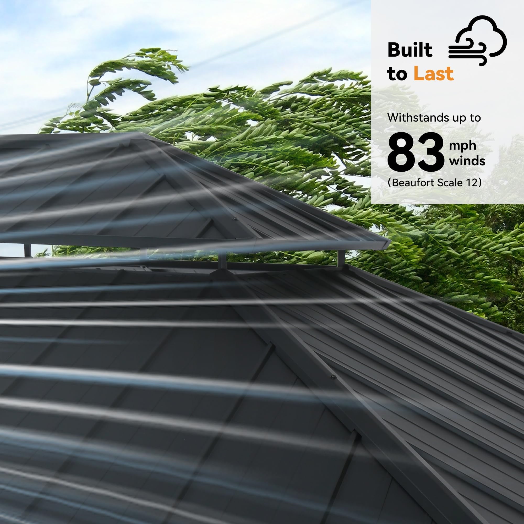 Modern Shade 10'x12' Cedar Gazebos with Double Steel Roof, Mosquito Netting Privacy Curtains Shelter with Hooks for Backyard and Patio Brown