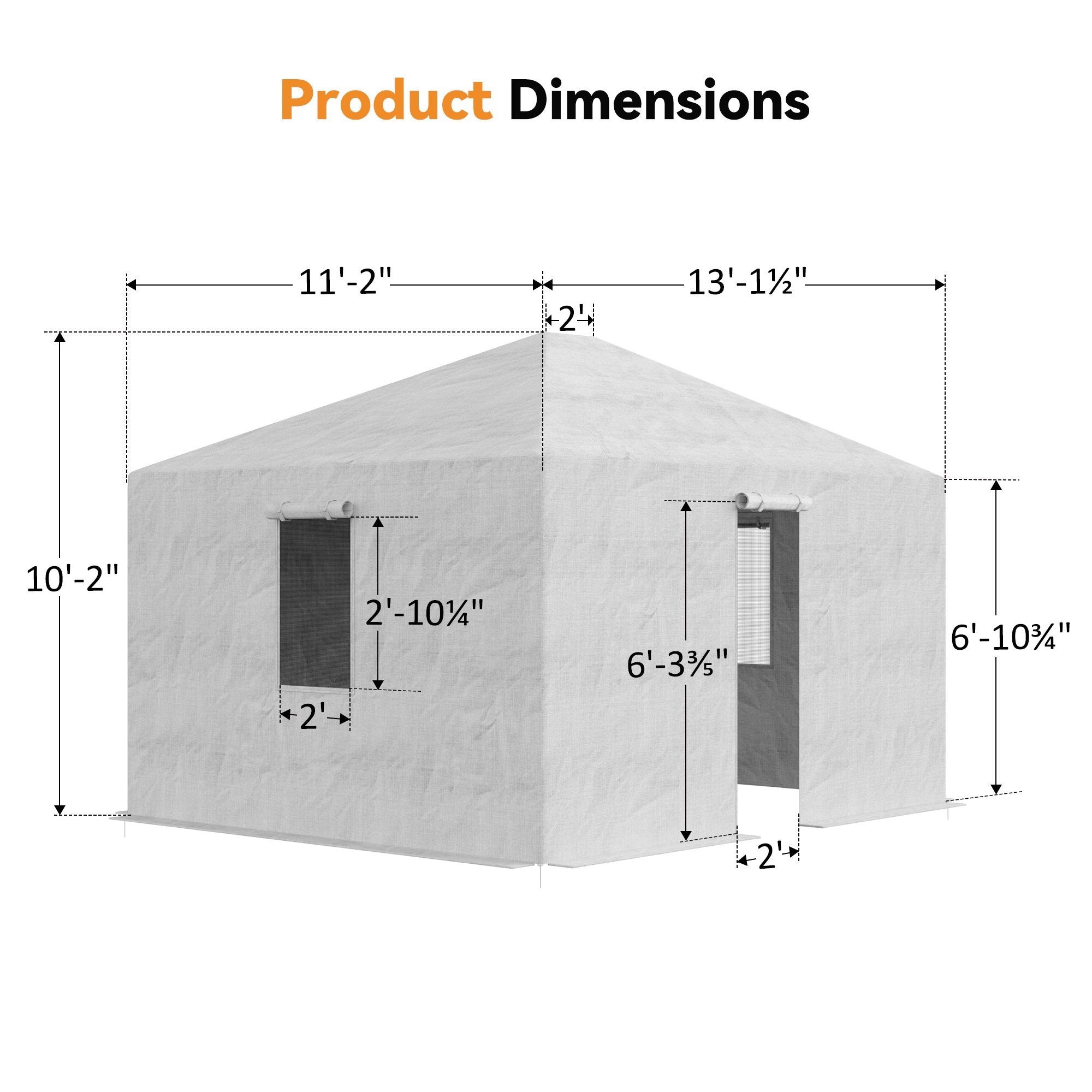 Covered Outdoor 10x12ft Winter Gazebo Cover, 200G Heavy-Duty Waterproof Enclosed Cover with Sidewalls & Mesh Windows, Universal Hardtop