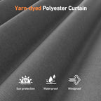 Modern Shade 10'x12' Louvered Pergola with 4-Panel Privacy/Zippered Mosquito Netting Waterproof Gray/Khaki Sidewalls