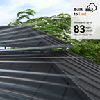 Modern Shade 10'x12' Cedar Wood Hardtop Gazebo with Double Steel Roof and Mosquito Net Rods