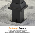 Modern Shade 12'x14' Hard Top Gazebo W/ Solar LED light