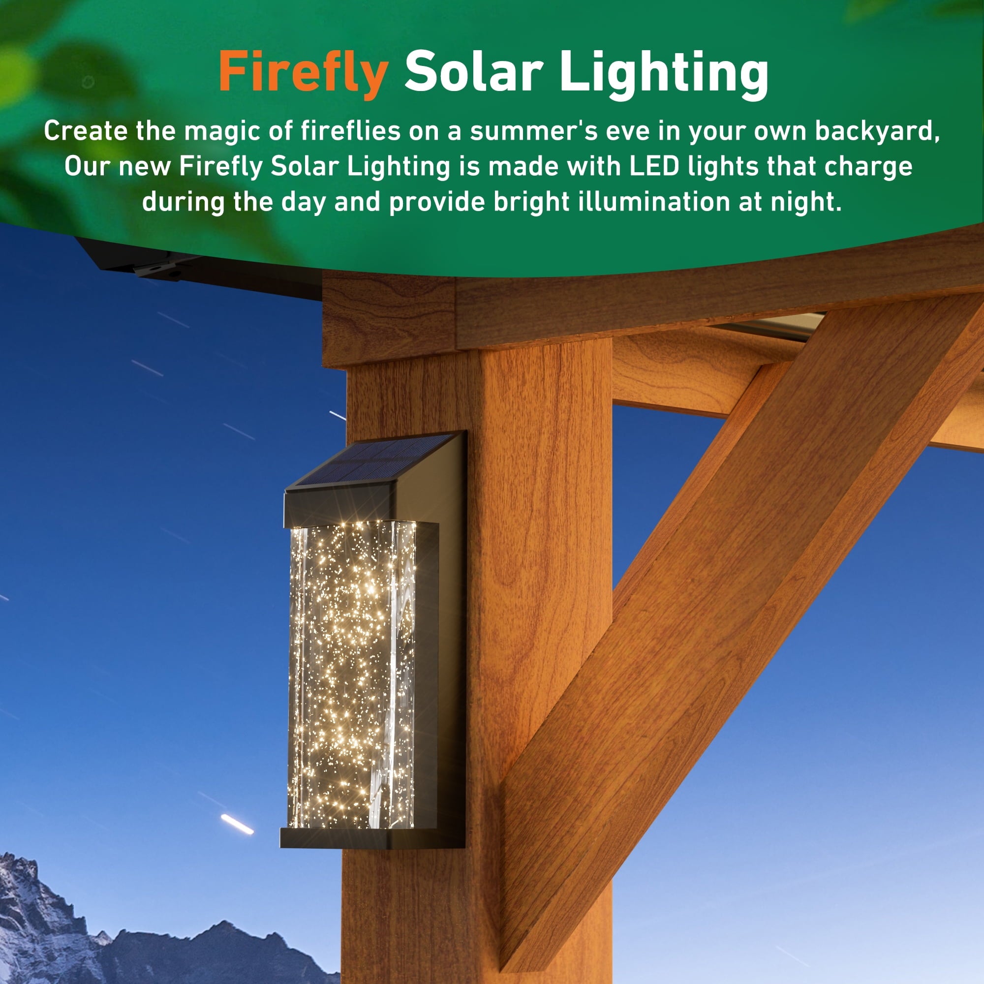 FONA 12' x 24' Hardtop Gazebo with LED Lights, Double Roof & Curtains