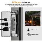 Modern Shade 6‘x 8‘ Gazebo featuring rustproof steel roof, practical storage shelves and lighting hook weather-resistant for backyard bbqs Black