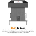 Modern Shade 11‘x11’ Cedar Hardtop Gazebo Galvanized Steel Frame Polycarbonate Roof Backyard Garden Deck