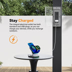 Modern Shade Aurora 10'x20' Louvered Pergola with USB Charging Integrated Drainage Reinforced Frame Netting and Curtains Black