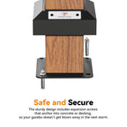 Modern Shade 12'x20' Hard Top Gazebo W/ Solar LED light