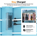 Modern Shade 8' x 8' Outdoor Grill Gazebo with USB Port and Hooks, Steel Frame for Patio or Poolside