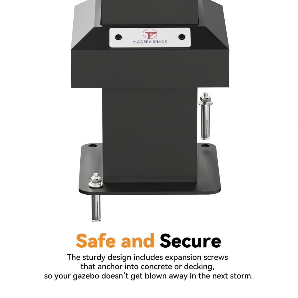 Modren Shade The Horizon 12'x20' Hard Top Gazebo W/ Solar LED light