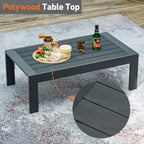 Modern Shade 7-Pc Aluminum Patio Sectional Set w/Tempered Glass Table - Weatherproof Outdoor Sofa for Garden, Balcony, Porch