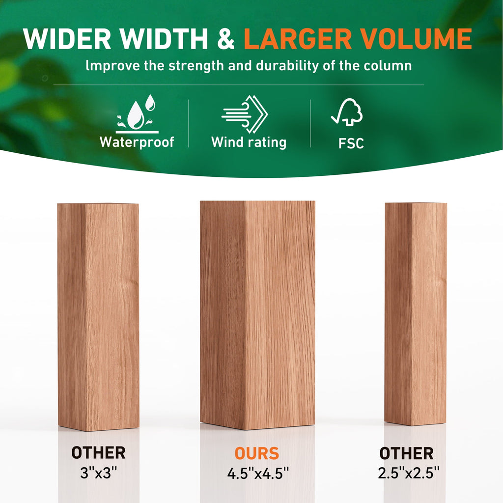 FONA Rosewood 10' x 12' Cedar Gazebo with Double Steel Roof, Mosquito Netting, Curtains & Sturdy Hooks for Backyard, Patio