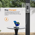 Modern Shade 10‘x20’ Louvered Pergola Reinforced Steel Frame USB Charging Weatherproof Drainage Adjustable Net Curtains Black