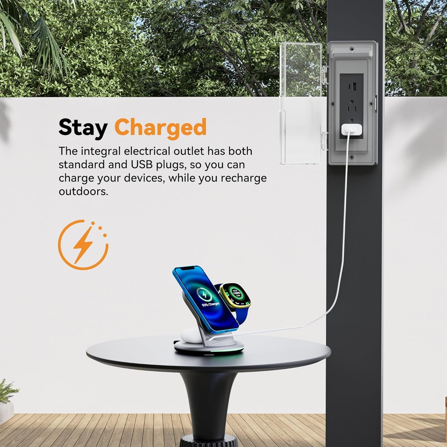 Modern Shade 10‘x20’ Louvered Pergola Reinforced Steel Frame USB Charging Weatherproof Drainage Adjustable Net Curtains Black