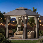 8'x8' Soft Top Gazebo with Bluetooth Speaker