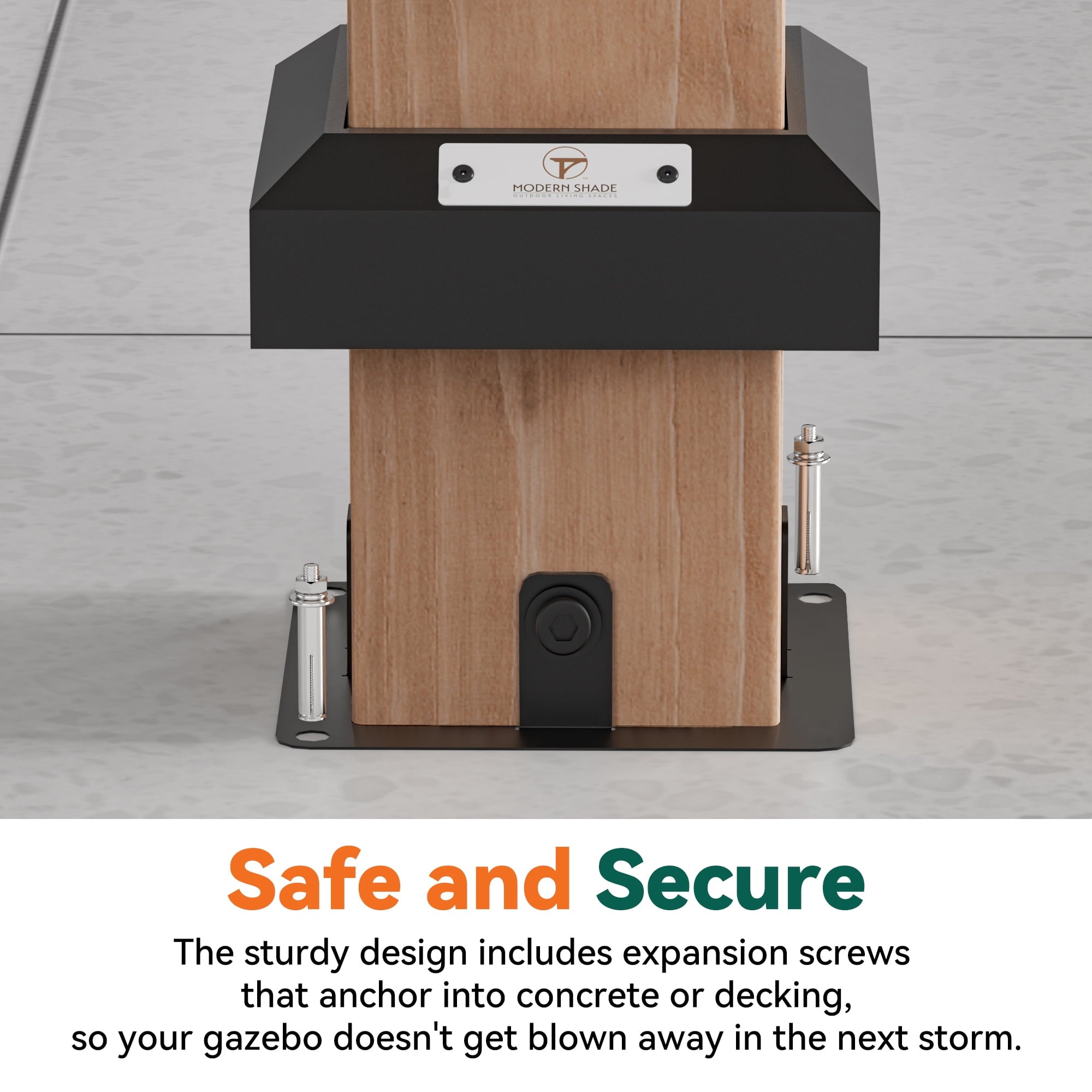 FONA Wood Gazebo 12’x12’, Heavy Duty Hardtop Gazebo with Steel Roof, Water Resistant, Wind Resistant, Perfect for Your Permanent Outdoor Pavilion, Solid Wood Framed Gazebo, Cedar Gazebo