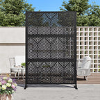 Modern Shade 4x6 FT Metal Privacy Screen - Geo Forest