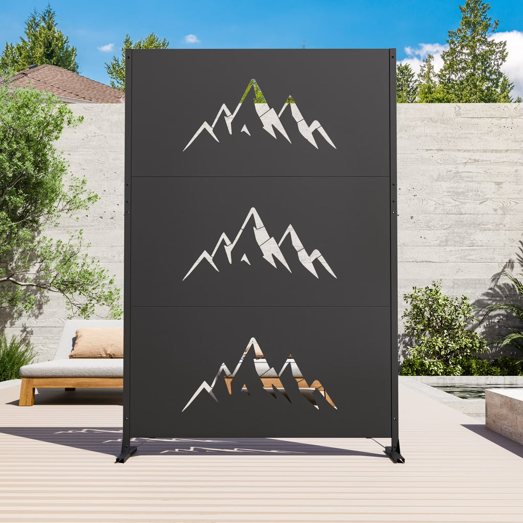 Modern Shade 4x6 FT Metal Privacy Screen - Summit Horizon