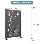 Modern Shade 4x6 FT Metal Privacy Screen - Perch & Meadow