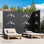 Modern Shade 4x6 FT Metal Privacy Screen - Summit Horizon