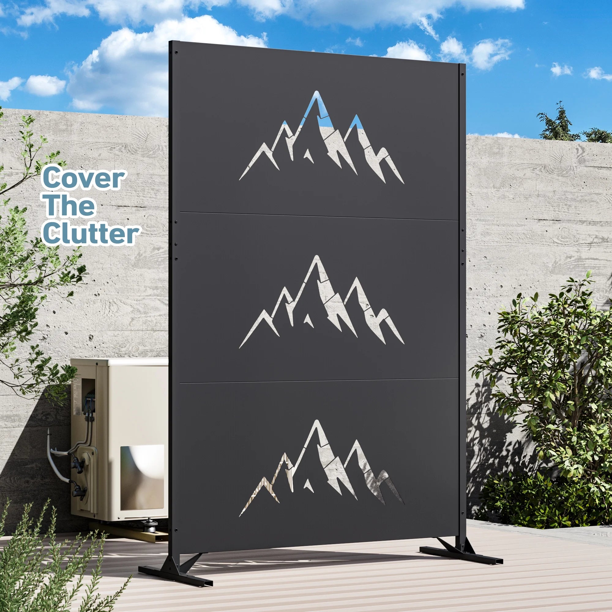 Modern Shade 4x6 FT Metal Privacy Screen - Summit Horizon