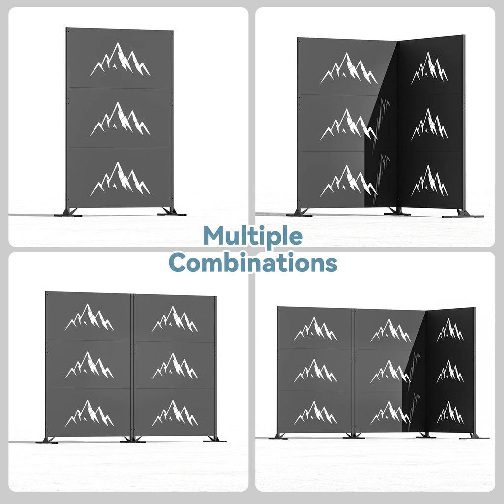 Modern Shade 4x6 FT Metal Privacy Screen - Summit Horizon