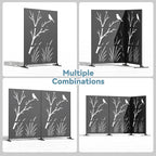 Modern Shade 4x6 FT Metal Privacy Screen - Perch & Meadow