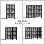 Modern Shade 4x6 FT Artistic Metal Privacy Screen - Tropic Rows