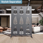 Modern Shade 4x6 FT Artistic Metal Privacy Screen - Tropic Rows