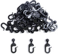 Modern Shade 36 Packs Plastic Hooks for Mosquito Netting and Gazebo Curtains, Smooth Gliding, Rustproof,Multipurpose Use