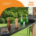 6'x12' The Smoke Shack Hardtop Grill Gazebo with Sloped Roof