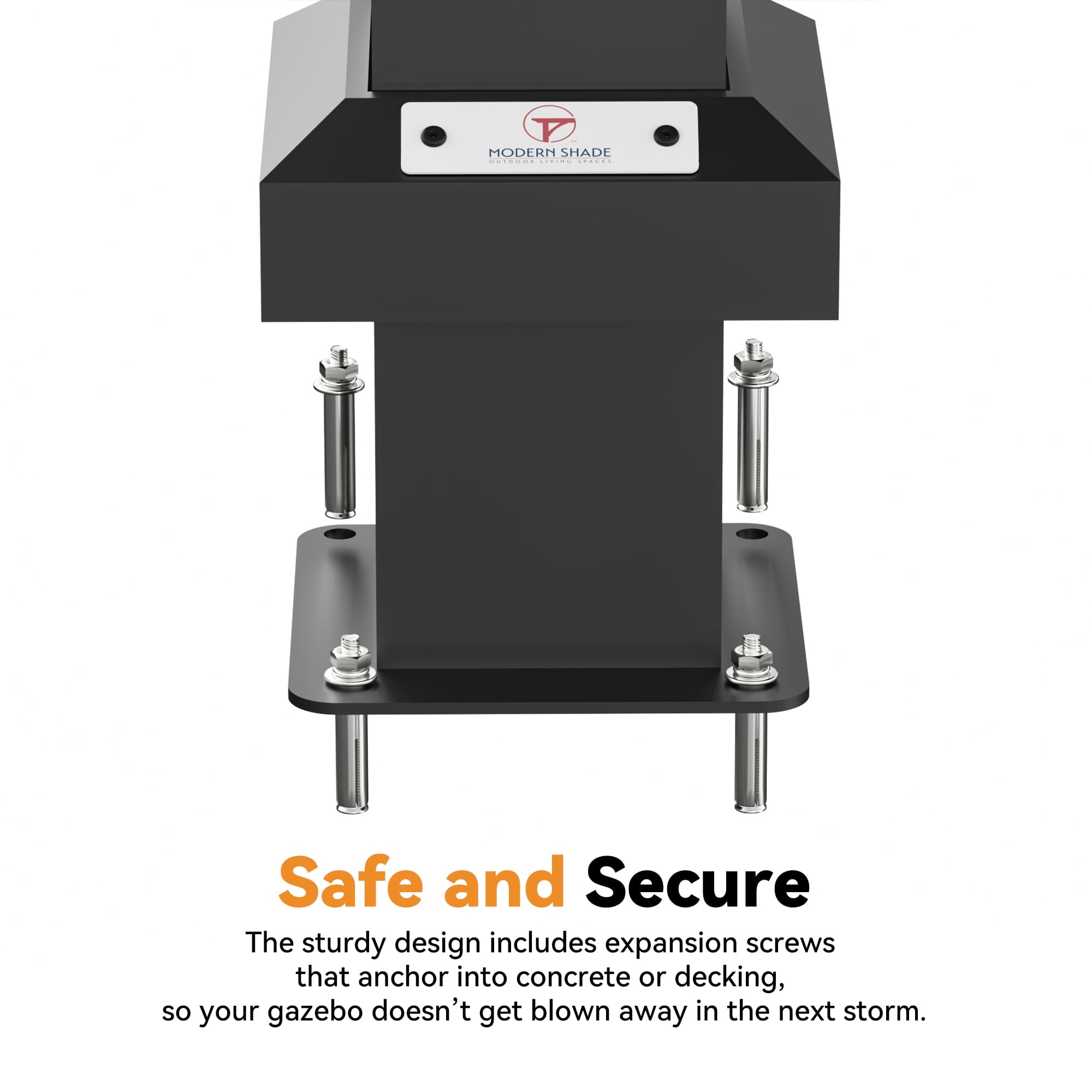 Modern Shade 10'x10' Hardtop Gazebo Galvanized Steel Roof Frame with 4 LED Weatherproof Lights for Backyard Garden