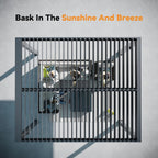 Modern Shade 10'x12' Louvered Pergola, Adjustable Waterproof Roof, USB Port, Black Metal Frame