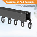 Modern Shade 36 Packs Plastic Hooks for Mosquito Netting and Gazebo Curtains, Smooth Gliding, Rustproof,Multipurpose Use