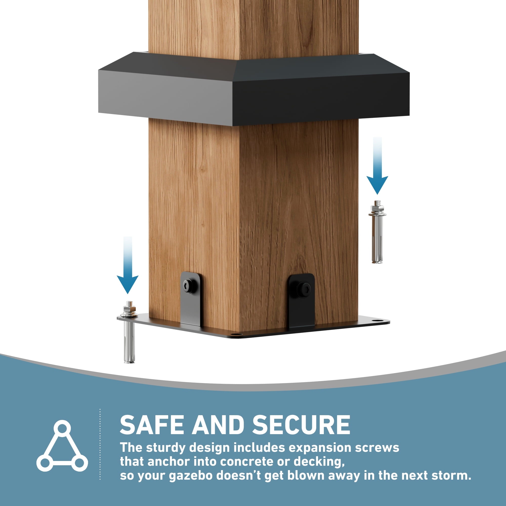 FONA 6'x8' Cedar Wood Grill Gazebo with Shelves,Paper Towel Holder,Steel Roof & USB Charging Ports