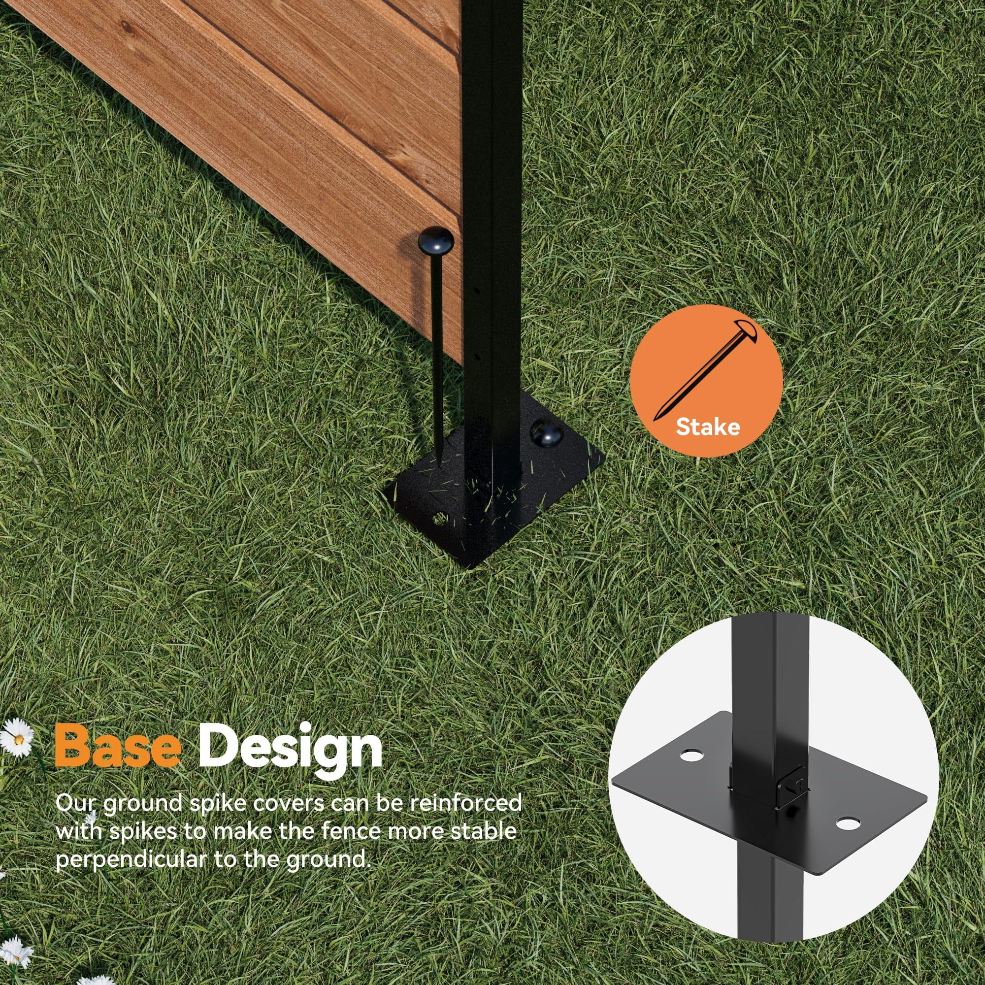 Modern Shade 5'x3' Cedar Privacy Fence (2-Panel) - Deck/Balcony Screen Conceals AC Units/Trash Bins, Brown